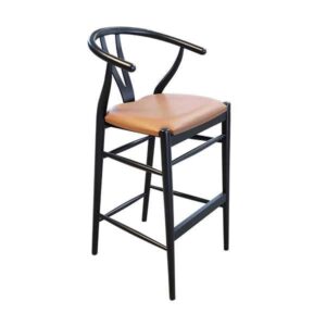 Scaun de bar cu cadru din lemn de fag, tapitat cu material ignifug SB 640