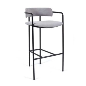 Scaun de bar cu cadru metalic, tapitat cu material ignifug SB 639