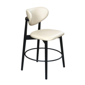 Scaun de bar cu cadru din lemn de fag, tapitat cu material ignifug SB 641