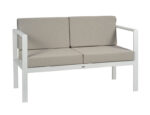 Canapea Olimpia, 2 sau 3 locuri, structură din aluminiu și inox, perne cu uscare rapidă, de exterior