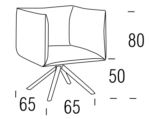 Fotoliu Erne, tapițat, picioare din lemn, perne din poliester confortabil - imagine 4