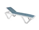 Șezlong Eva Pro T, structură din oțel cu propilenă, spătar reglabil