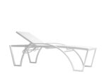 Șezlong înalt Etna, ergonomic, structură din aluminiu, sistem antiblocare și antirăsturnare, pentru exterior