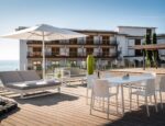 Umbrelă de plajă Brisa, stâlp central din aluminiu Ø50 mm, tije aluminiu, sistem ventilație - imagine 4