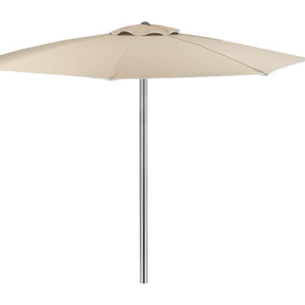 Umbrelă de plajă din țesătură acrilică Pamela, cadru inox, catarg reglabil, protecție cu supapă de aer