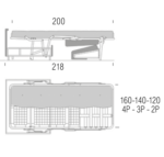 Canapea extensibilă Daro A, tapițată, picioare lemn, personalizabilă - imagine 7