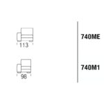 Canapea modulară Ilah, tapițată, cu spumă cu elasticitate ridicată, picioare metal sau lemn, personalizabilă - imagine 8