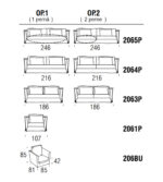 Canapea modulară Loft, tapițată, personalizabilă - imagine 5