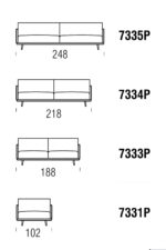 Canapea Must, tapițată, picioare lemn sau metal, diferite lungimi, personalizabilă - imagine 5
