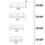 Canapea modulară Nudo, tapițată, picioare lemn sau metal, 2 dimensiuni, personalizabilă - imagine 6