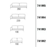 Canapea modulară Nudo, tapițată, picioare lemn sau metal, 2 dimensiuni, personalizabilă - imagine 7