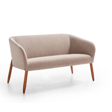 Canapea Pao, tapițată, picioare din lemn, personalizabilă