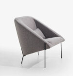 Fotoliu Ofre, tapițat, bază metalică, personalizabil