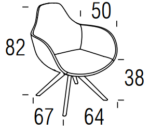Fotoliu Punk, variantă fix sau pivotantă, tapițat, bază din lemn masiv sau metal, personalizabil - imagine 6
