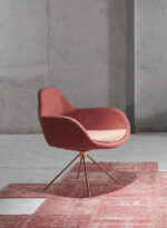 Fotoliu Punk, variantă fix sau pivotantă, tapițat, bază din lemn masiv sau metal, personalizabil - imagine 3