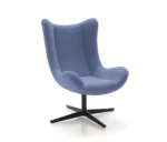 Fotoliu pivotant cu bază metalică Lase, tapițat, personalizabil - imagine 2