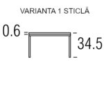 Măsuţă Gib M, blat din sticlă, MDF sau marmură, bază din oțel inoxidabil negru, personalizabilă - imagine 5