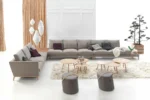 Măsuţe rotunde auxiliare Rund, din lemn masiv, personalizabile, 3 dimensiuni - imagine 3