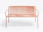 Canapea Tribeca, din metal cu PVC împletit, stivuibil, pentru exterior - imagine 3