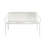Canapea Tribeca, din metal cu PVC împletit, stivuibil, pentru exterior - imagine 5
