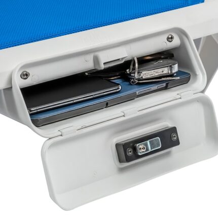 Casetă Valori integrabilă în șezlong, sistem de închidere, rezistență la exterior