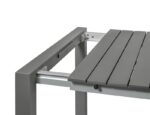 Masă extensibilă Atlanta, structură din aluminiu vopsit, blat din lamele aluminiu - imagine 2