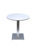 Masă Capri, varianta rotundă sau pătrată, structură din aluminiu și inox, blat din HPL - imagine 4