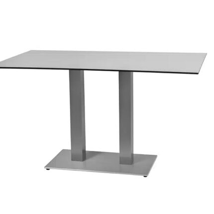 Masă dublă Capri, structură din aluminiu și inox, blat din HPL