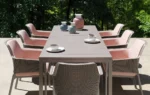 Masă extensibilă Rio, rezistentă UV, structură din aluminiu vopsit, blat DurelTOP, sistem extensibil integrat - imagine 5