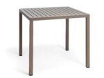 Masă pătrată Cube, structură din aluminiu vopsit, îmbinări ascunse, stivuibilă - imagine 2