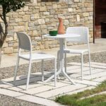 Scaun Bora Bistrot, structură din polipropilenă cu fibră de sticlă, tratat UV, fără cotiere, stivuibil - imagine 4