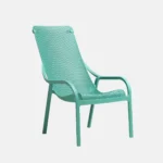Scaun Net Lounge, structură din polipropilenă cu fibră de sticlă, tratat UV, cotiere integrate, material reciclabil, stivuibil - imagine 2