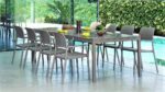Scaun Riva, structură din polipropilenă cu fibră de sticlă, tratat UV, cotiere integrate, material reciclabil, stivuibil - imagine 5