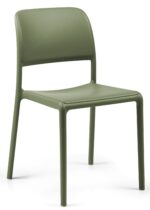 Scaun Riva Bistrot, structură din polipropilenă cu fibră de sticlă, tratat UV, cotiere integrate, material reciclabil, stivuibil - imagine 2