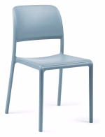 Scaun Riva Bistrot, structură din polipropilenă cu fibră de sticlă, tratat UV, cotiere integrate, material reciclabil, stivuibil - imagine 3