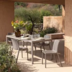 Scaun Tiberina Bistrot, structură din polipropilenă cu fibră de sticlă, tratat UV, fără cotiere, material reciclabil, stivuibil - imagine 4
