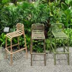 Scaun bar Doga, structură din polipropilenă cu fibră de sticlă, tratat UV, fără cotiere, material reciclabil, stivuibil - imagine 4