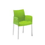 Scaun cu cotiere Ice, din aluminiu și polipropilenă, stivuibil, pentru interior și exterior - imagine 5