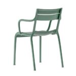 Scaun cu cotiere Souvenir, din polipropilenă reciclată, stivuibil, pentru interior și exterior - imagine 3