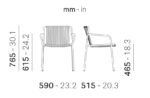 Scaun cu cotiere Tribeca - imagine 8