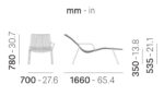 Șezlong Nolita, structură metalică, ergonomic, saltea impermeabilă opțională - imagine 6