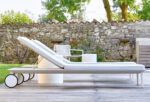 Șezlong Reva, structură metalică, saltea hidrofugă opțională, stivuibil - imagine 4